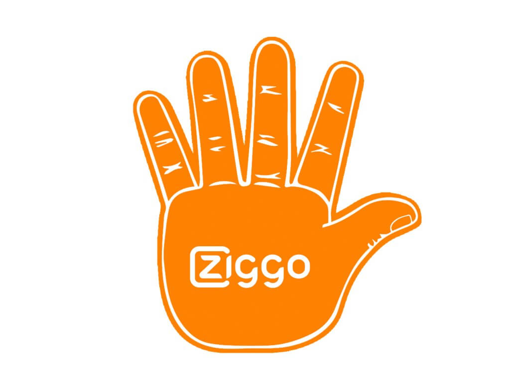 Foam-hand-high5-orange-ziggo