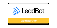 Partnerbadge logo LeadBot footer LeadLogic