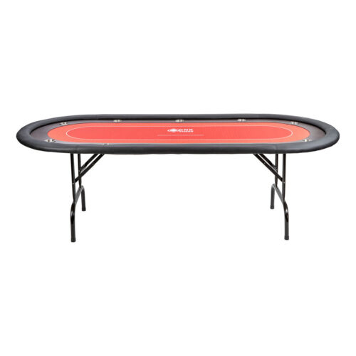 Poker table - collapsible - red tournament