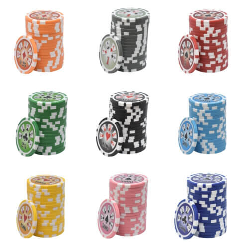 Poker Chips - Kunststoff - Royal Flush