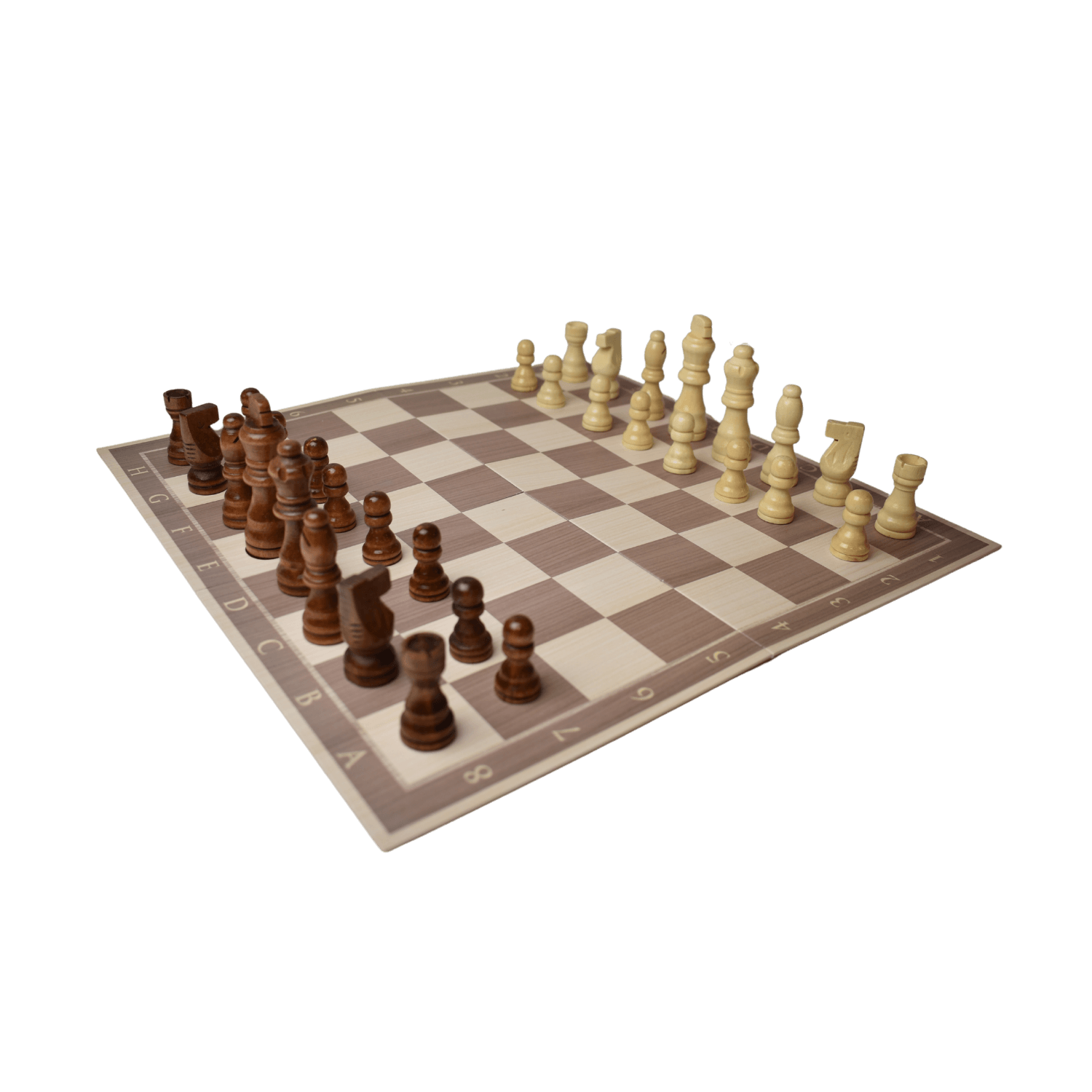 Schach, Dame und Domino 3 in 1 Set