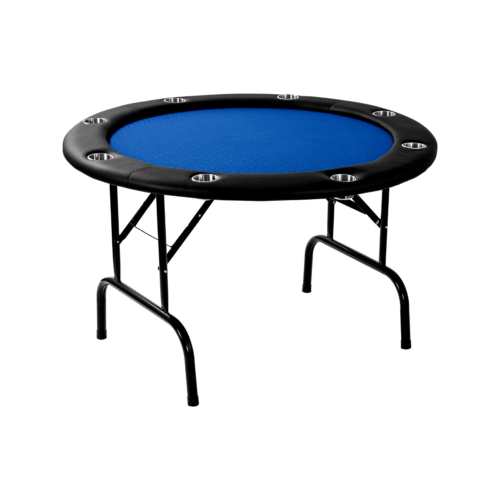 Poker table - foldable - blau round