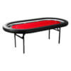 Poker table - foldable - red led lighting