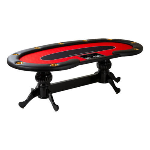 Poker table - red cashgame - deluxe