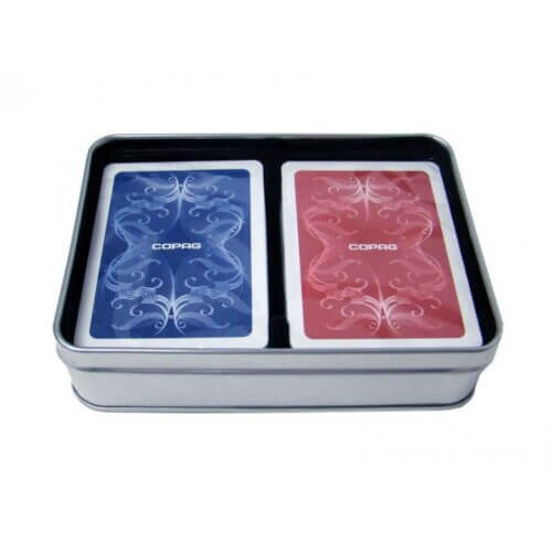 Poker cards - Copag - deluxe red blau