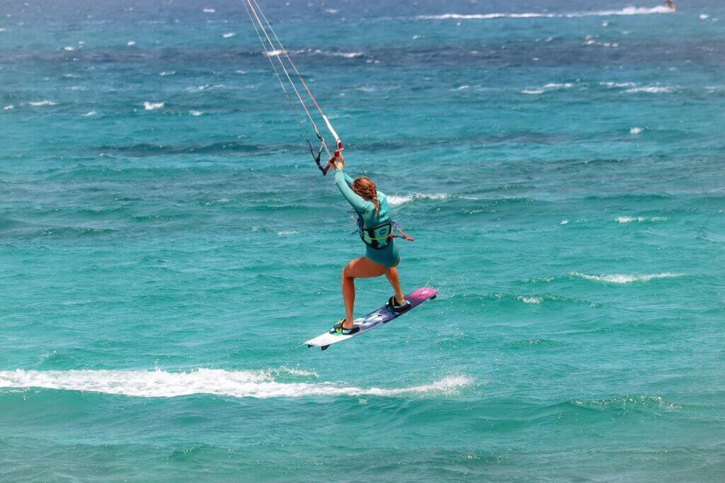 Bonaire, kite surfen
