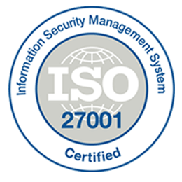 Op de afbeelding is de ISO 27001 certificering te zien. Hiermee toont VHD aan dat zij goed met vertrouwelijke, medische en concurrentie gevoelige informatie omgaan.